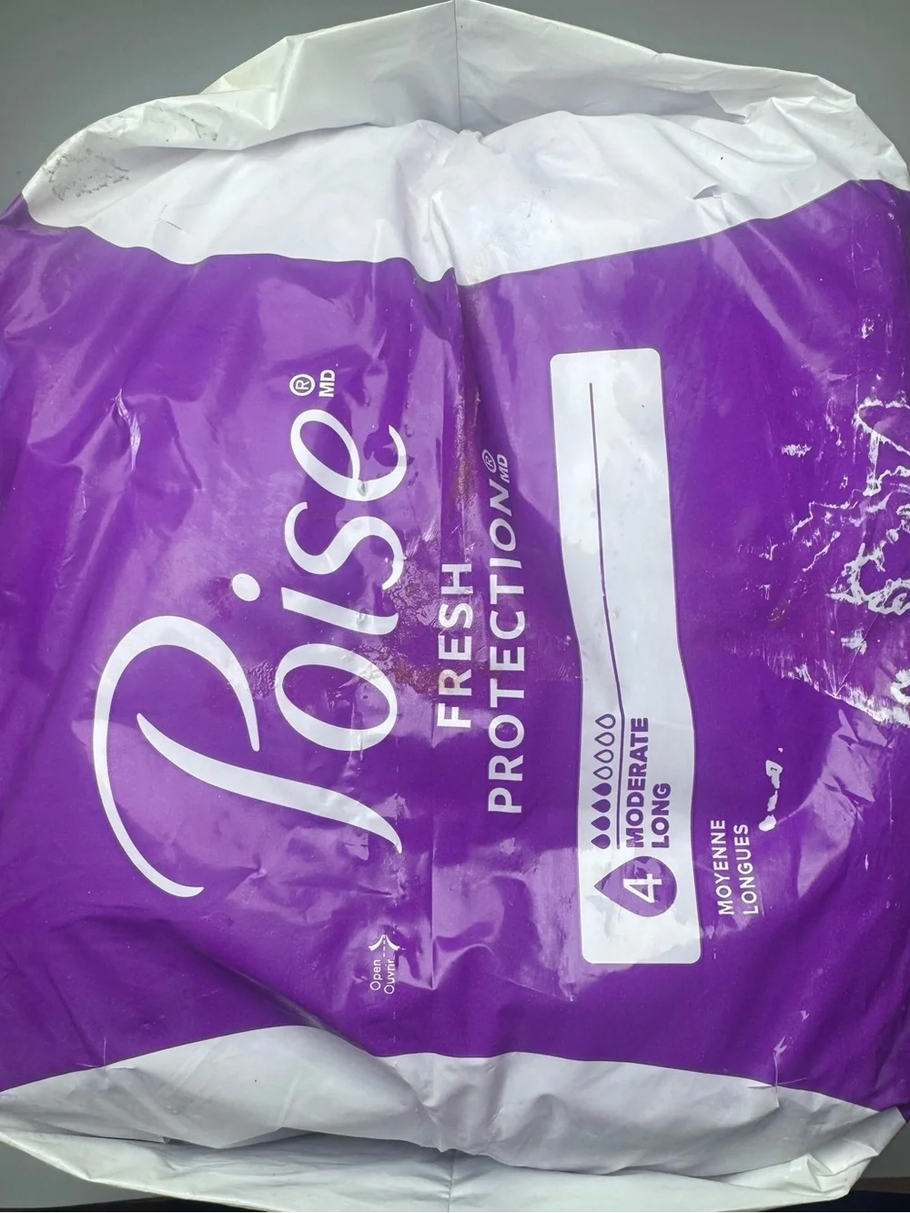 Poise Fresh Protection Moderate Long Pads – 54 Count